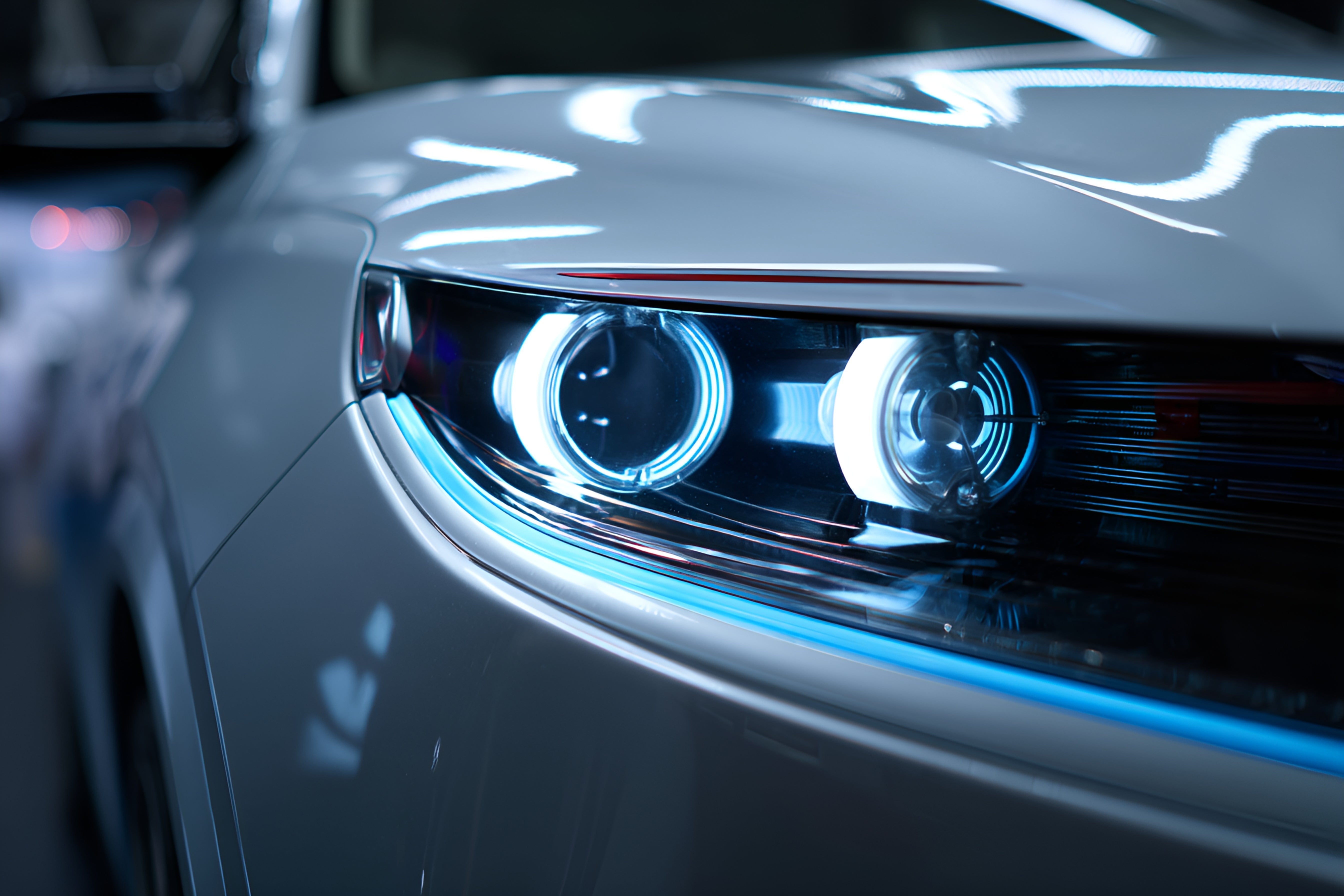 undefined 攝圖網_602395838_白色汽車的燈光(企業商用).jpg