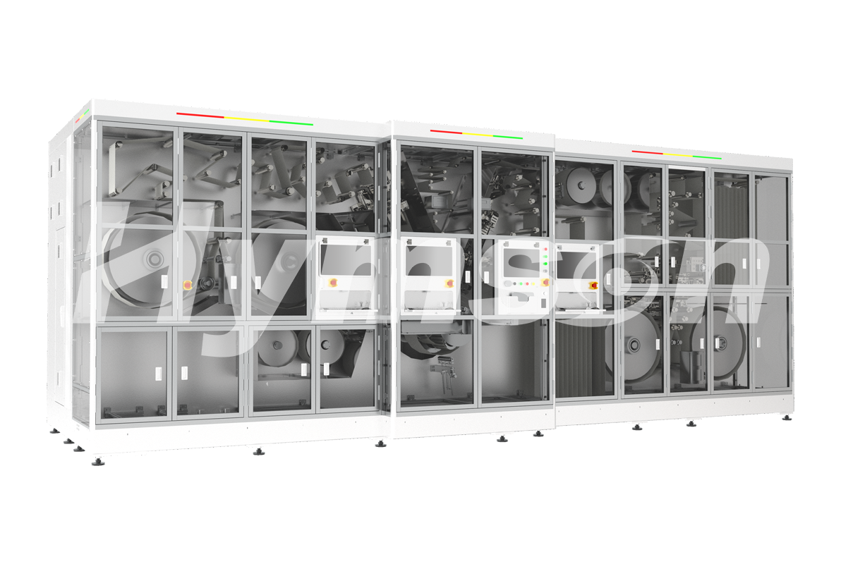 海目星方形高速卷繞機(jī),裸電芯卷繞精度穩(wěn)控±0.3mm